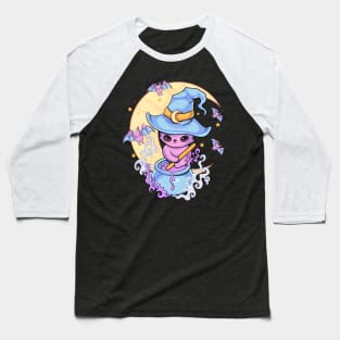 Kawaii pastel Goth Witchy Cat Creepy Baseball T-Shirt